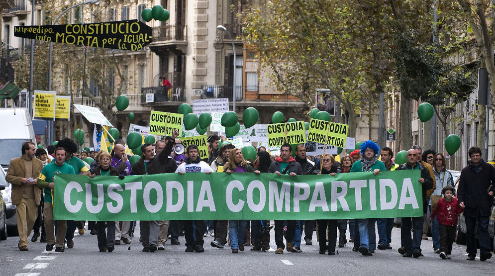 Diversas manifestaciones en los últimos años han venido pidiendo la custodia compartida