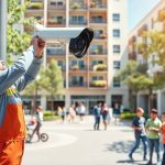 Instalación de cámaras de seguridad en una comunidad