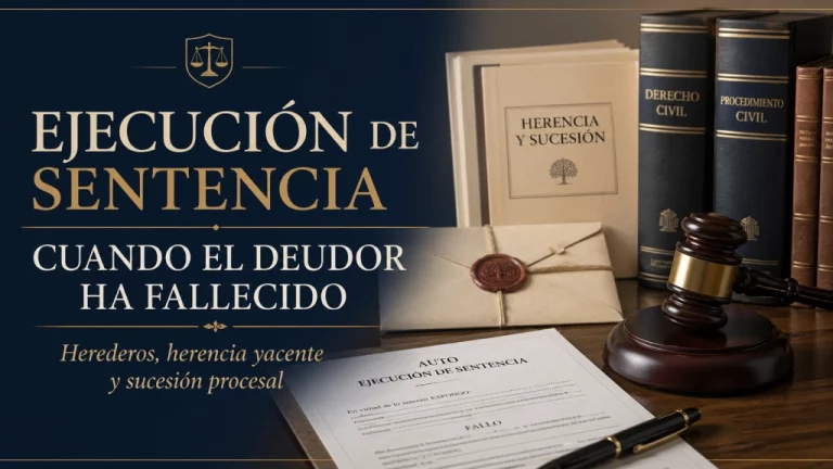 Inicio Ejecución de la sentencia cuando el deudor ha fallecido