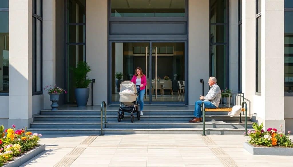 Rampa de acceso al portal del edificio: normativa y requisitos