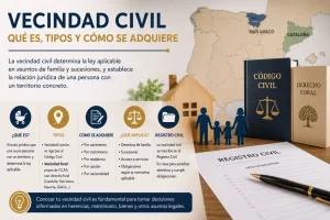 La vecindad civil en España